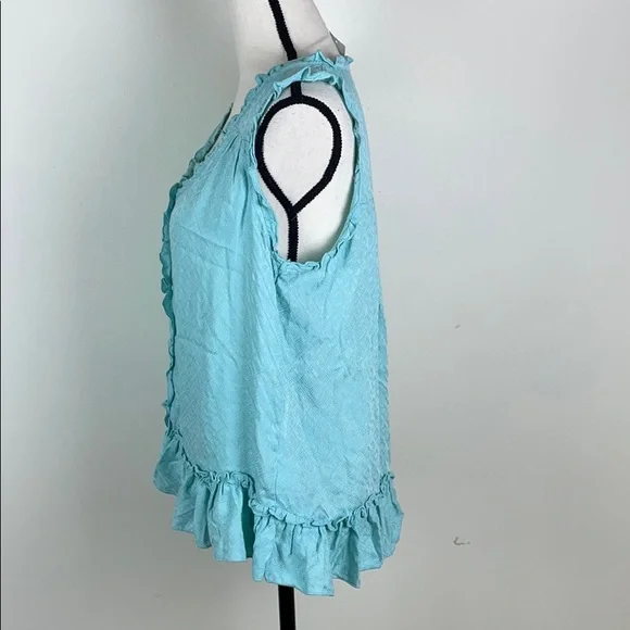 ⭐️🌸Melissa Paige aqua shores sleeveless top S NWT - Picture 2 of 8